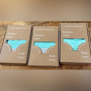 Stripe & Stare Original Brief Panties NWT